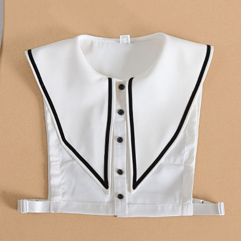 Women's Vintage White Fake Collar Zendrop