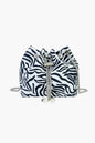 Animal Print Nylon Bucket Bag