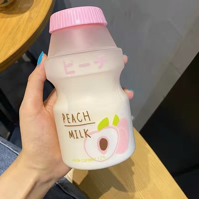 450ml Plastic Cute Yogurt Water Bottle Tour Drinking Bottle Yakult Shape Kawaii Milk Carton Shaker Bottle - DunbiBeauty, LLC