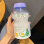 450ml Plastic Cute Yogurt Water Bottle Tour Drinking Bottle Yakult Shape Kawaii Milk Carton Shaker Bottle - DunbiBeauty, LLC