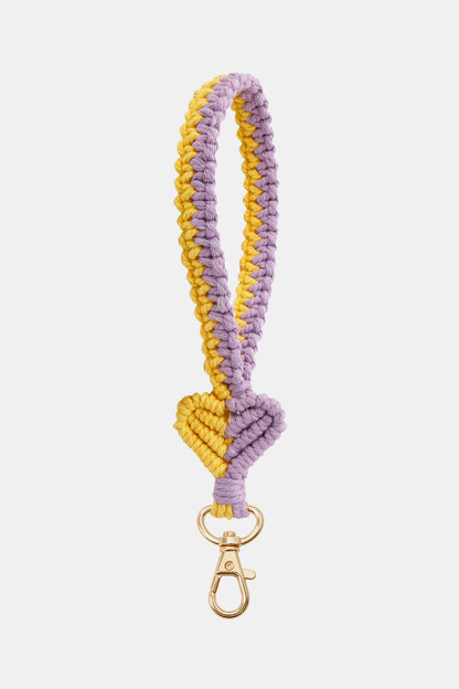 Heart Shape Macrame Key Chain