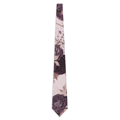 Purple Floral Gentleman's Business Tie Printify