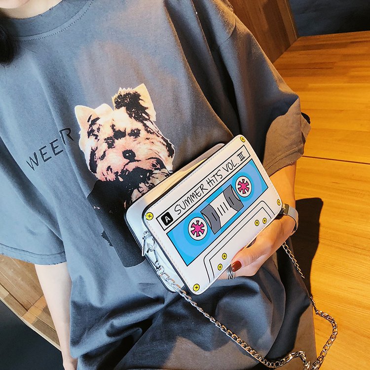 Women's Summer Hits Cassette Tape Shoulder Bag nihaodropshipping