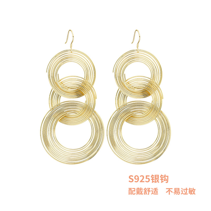 Women's Big Screw Hoops Earrings Kiwidrop