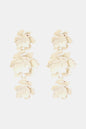 Flower Shape Zinc Alloy Dangle Earrings