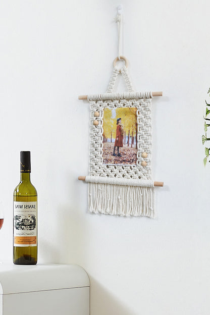 Macrame Photo Frame Wall Decor