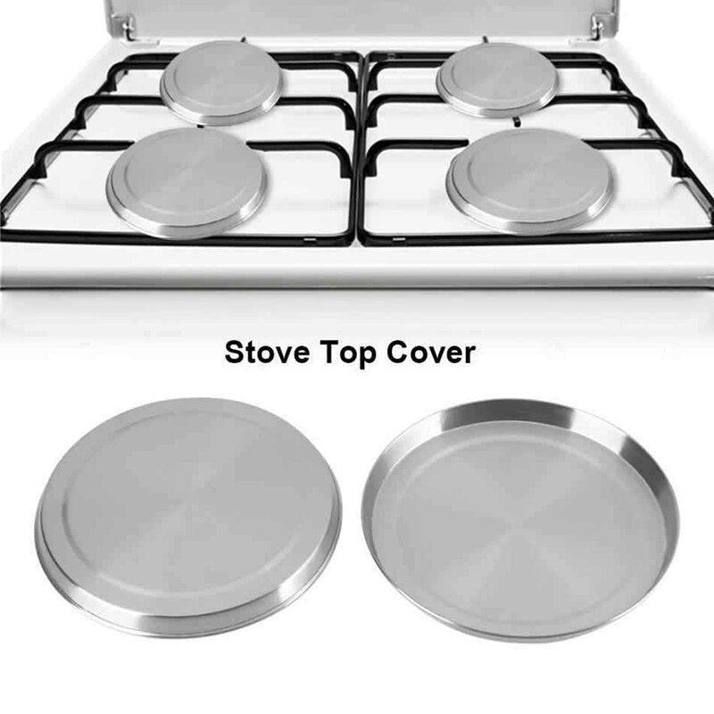 4PCS SET Stainless Steel Gas Electric Stove Top Covers Stove Protector Kitchen Baking Accessories - DunbiBeauty, LLC