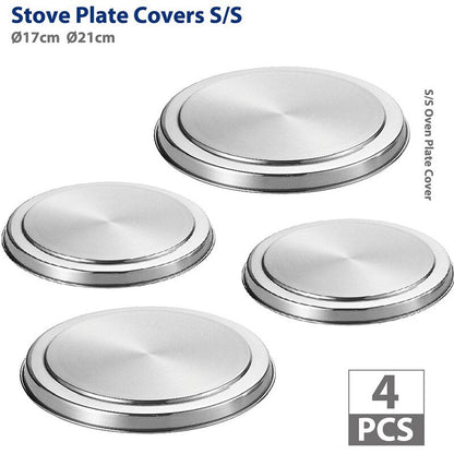 4PCS SET Stainless Steel Gas Electric Stove Top Covers Stove Protector Kitchen Baking Accessories - DunbiBeauty, LLC