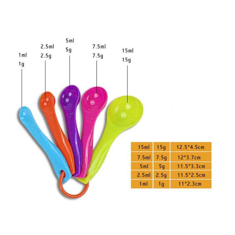 4Pcs/5pcs/10pcs Multi Purpose Spoons/Cup Measuring Tools PP Baking Accessories Stainless Steel/Plastic Handle Kitchen Gadgets - DunbiBeauty, LLC