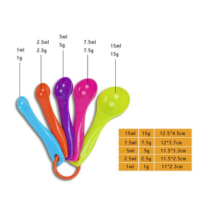 4Pcs/5pcs/10pcs Multi Purpose Spoons/Cup Measuring Tools PP Baking Accessories Stainless Steel/Plastic Handle Kitchen Gadgets - DunbiBeauty, LLC