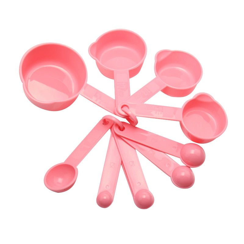 4Pcs/5pcs/10pcs Multi Purpose Spoons/Cup Measuring Tools PP Baking Accessories Stainless Steel/Plastic Handle Kitchen Gadgets - DunbiBeauty, LLC