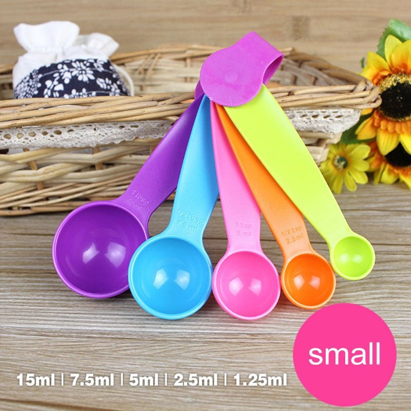 4Pcs/5pcs/10pcs Multi Purpose Spoons/Cup Measuring Tools PP Baking Accessories Stainless Steel/Plastic Handle Kitchen Gadgets - DunbiBeauty, LLC