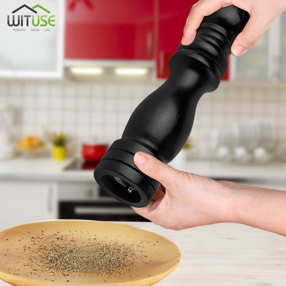 5" 8" 10"Kitchen Handheld Grinder salt Mill Coarse Adjustment For Pepper Grinders Spice Manual Food Wooden Tools Kitchen Cooking - DunbiBeauty, LLC