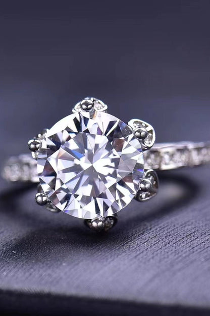 5 Carat Moissanite Heart 925 Sterling Silver Ring - DunbiBeauty, LLC