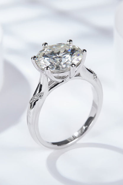 5 Carat Moissanite Solitaire Ring - DunbiBeauty, LLC