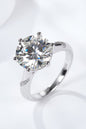 5 Carat Moissanite Solitaire Ring - DunbiBeauty, LLC