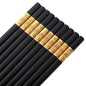 5 Pairs Japanese Chinese Chopsticks For Eating Food Sushi Sticks Reusable Alloy Korean Chopsticks Set Healthy Kitchen Tableware - DunbiBeauty, LLC