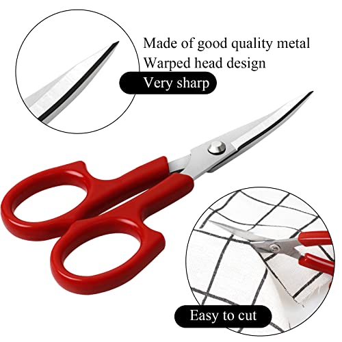 5 Pcs Set of Seam Ripper Kit, Stitch Ripper with Thread Cutter, Tape Measure, Scisson (Red) - DunbiBeauty, LLC