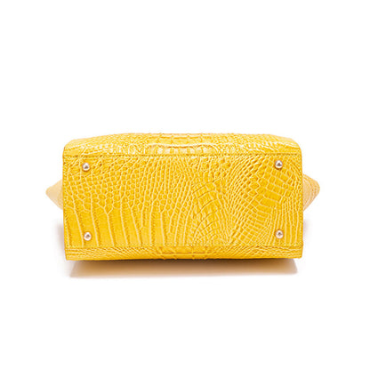 Retro Crocodile Pattern Crossbody Bag Kiwidrop