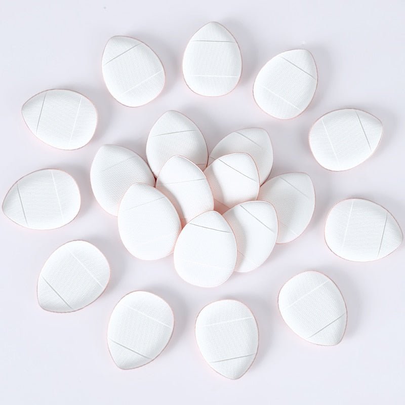 5/10/20 Pcs Mini Finger Puff Foundation Powder Detail Makeup Sponge Face Concealer Cream Blend Cosmetic Accessories Makeup Tools - DunbiBeauty, LLC