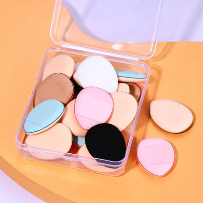 5/10/20 Pcs Mini Finger Puff Foundation Powder Detail Makeup Sponge Face Concealer Cream Blend Cosmetic Accessories Makeup Tools - DunbiBeauty, LLC