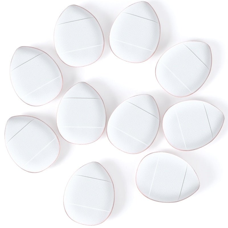 5/10/20 Pcs Mini Finger Puff Foundation Powder Detail Makeup Sponge Face Concealer Cream Blend Cosmetic Accessories Makeup Tools - DunbiBeauty, LLC