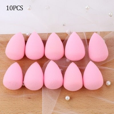 5/10/20 Pcs Mini Finger Puff Foundation Powder Detail Makeup Sponge Face Concealer Cream Blend Cosmetic Accessories Makeup Tools - DunbiBeauty, LLC