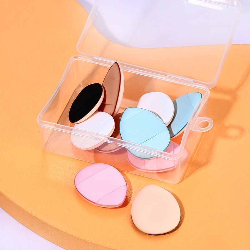 5/10/20 Pcs Mini Finger Puff Foundation Powder Detail Makeup Sponge Face Concealer Cream Blend Cosmetic Accessories Makeup Tools - DunbiBeauty, LLC