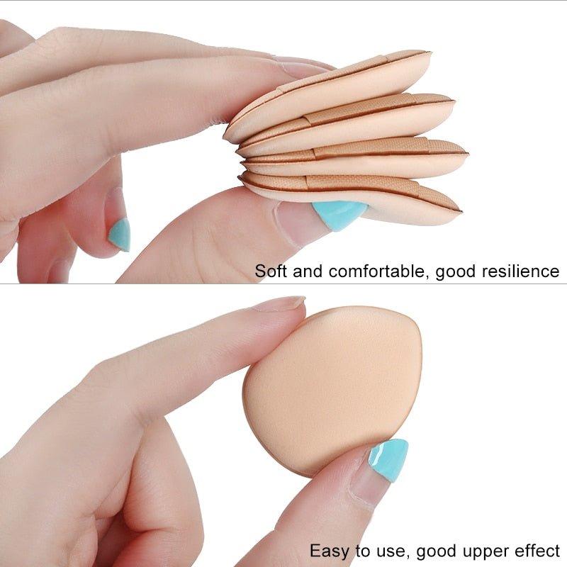 5/10/20 Pcs Mini Finger Puff Foundation Powder Detail Makeup Sponge Face Concealer Cream Blend Cosmetic Accessories Makeup Tools - DunbiBeauty, LLC