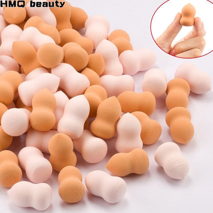 5/10/20 Pcs Mini Finger Puff Foundation Powder Detail Makeup Sponge Face Concealer Cream Blend Cosmetic Accessories Makeup Tools - DunbiBeauty, LLC