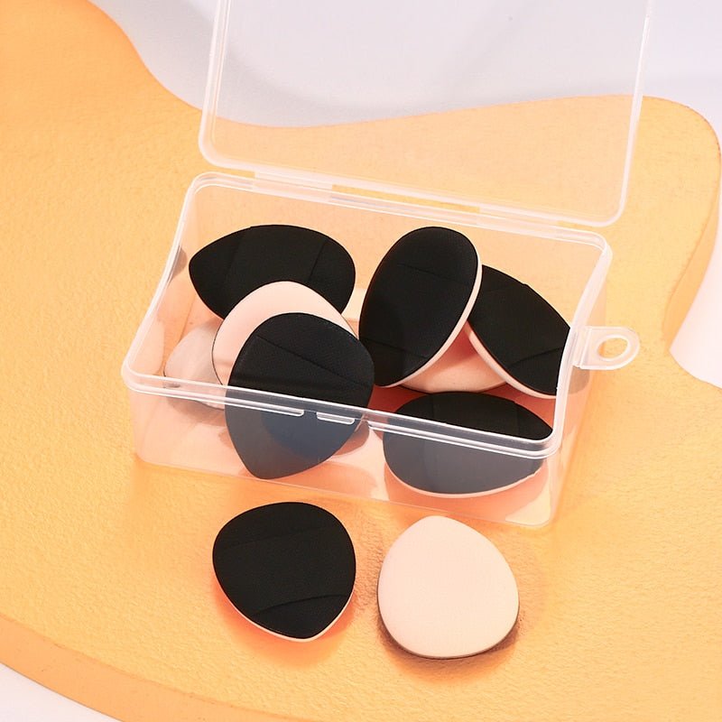 5/10/20 Pcs Mini Finger Puff Foundation Powder Detail Makeup Sponge Face Concealer Cream Blend Cosmetic Accessories Makeup Tools - DunbiBeauty, LLC