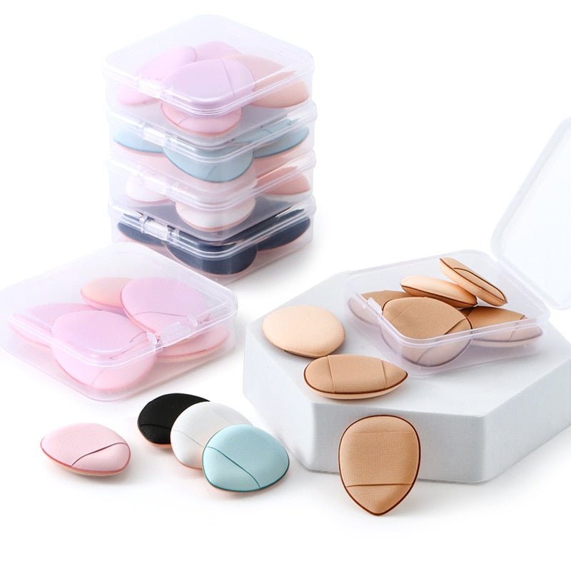 5/10/20 Pcs Mini Finger Puff Foundation Powder Detail Makeup Sponge Face Concealer Cream Blend Cosmetic Accessories Makeup Tools - DunbiBeauty, LLC