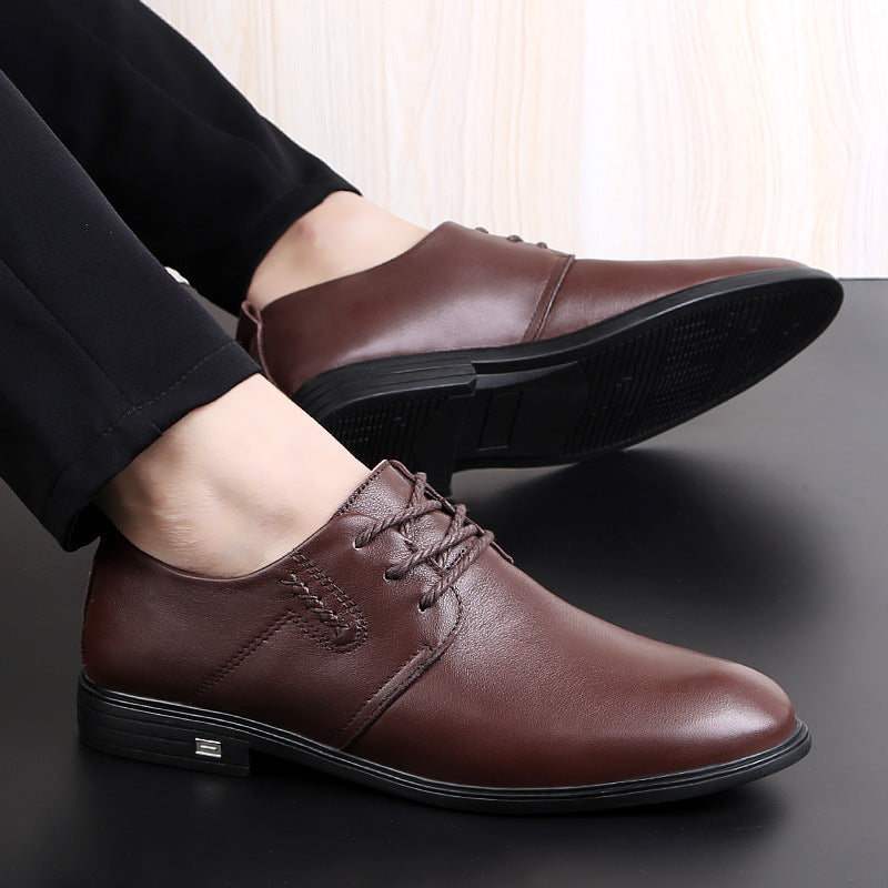 Soft leather soft sole comfortable men's leather shoes