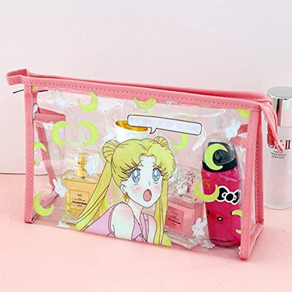 Sailor Moon Clear Makeup Bags, Kawaii Makeup Bag Organizer, Mother's Day Gift Clear Travel Bags for Toiletries Gift for Girls Women? Spreadr