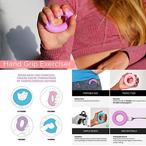 PINK VARIATIONS Smart Exercise Rings - Hoop Extra Weight - Hand Exerciser– Pilates Ring - Grip Strength Trainer Compatible with Smart Weighted Hoop Extra Weight-Ideal for Fitness, Rehabilitation, Yoga Spreadr