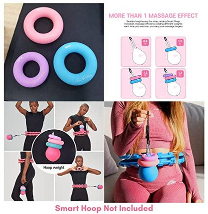 PINK VARIATIONS Smart Exercise Rings - Hoop Extra Weight - Hand Exerciser– Pilates Ring - Grip Strength Trainer Compatible with Smart Weighted Hoop Extra Weight-Ideal for Fitness, Rehabilitation, Yoga Spreadr