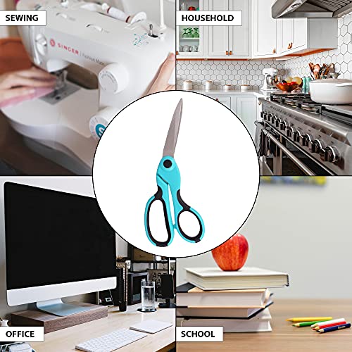 SINGER ProSeries Sewing Scissors Bundle, 8.5" Heavy Duty Fabric Scissors, 4.5" Detail Embroidery Scissors, 5" Thread Snips with Comfort Grip Spreadr