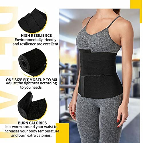 Waist Wrap, Waist Trainer for Women,Snatch Me Up Bandage Wrap Lumbar Waist Support Belt,Adjustable and Comfortable Backrest (Crow) Spreadr