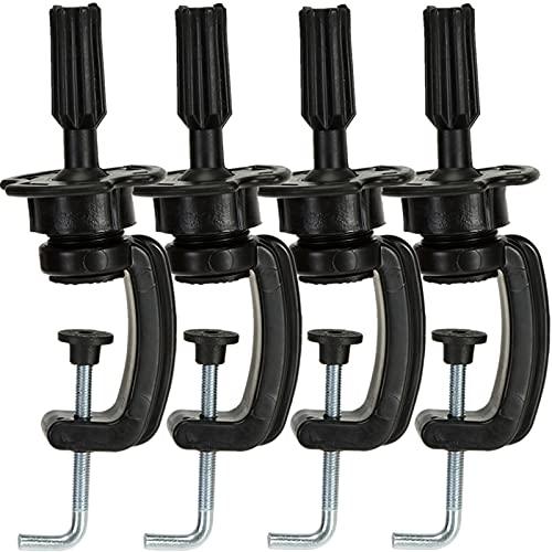 Peohud 4 Pieces Wig Head Stands Cosmetology Wig Head Holder Mannequin Clamp Manikin Stand for Mostly Mannequin Heads,Tradition Tripod Spreadr