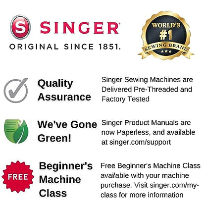 SINGER Heavy Duty Sewing Machine With Included Accessory Kit, 110 Stitch Applications 4432, Perfect For Beginners, Gray