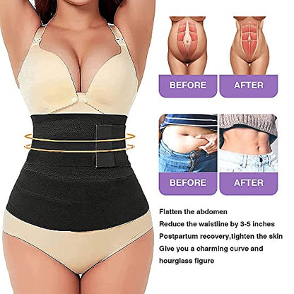 Waist Wrap, Waist Trainer for Women,Snatch Me Up Bandage Wrap Lumbar Waist Support Belt,Adjustable and Comfortable Backrest (Crow) Spreadr