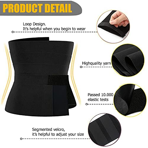 Waist Wrap, Waist Trainer for Women,Snatch Me Up Bandage Wrap Lumbar Waist Support Belt,Adjustable and Comfortable Backrest (Crow) Spreadr