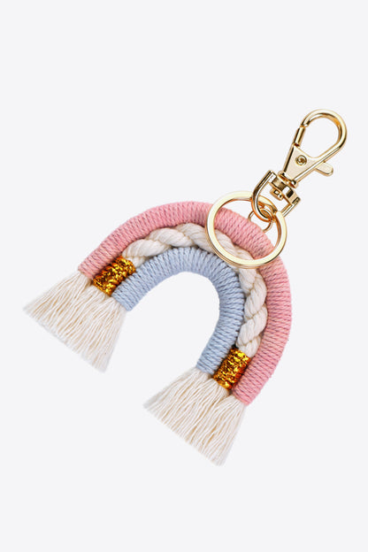 Random 4-Pack Rainbow Tassel Key Chain