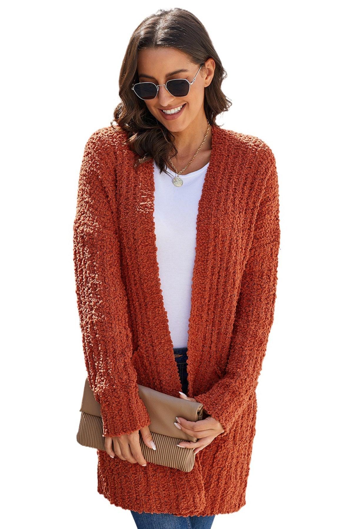 Pebble Beach Textured Cardigan Kiwidrop