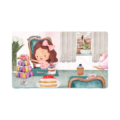 Nintendo Switch Game Console Stickers ｜PVC -Tea Party, Happy, Cute, Cake, Macarons, Cupcake, Tea, Snacks, Party, Bow, Parfait, Dessert (Designed by Dunbi)