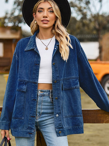 Dropped Shoulder Denim Jacket