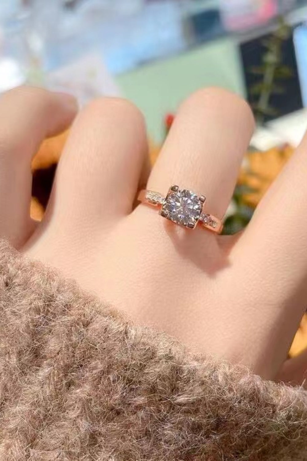 1 Carat Moissanite Ring Trendsi