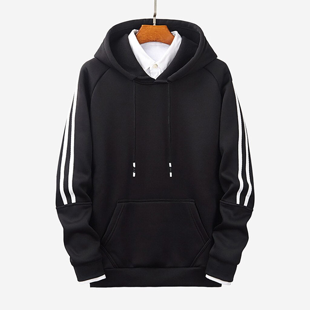 Stripe Stitching Comfortable Guards Hoodies Zendrop