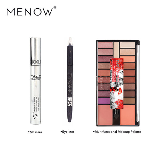 MENOW Makeup Set Delicate Eye Makeup Lasting Makeup Eyeshadow Mascara Eyeliner Hypersku