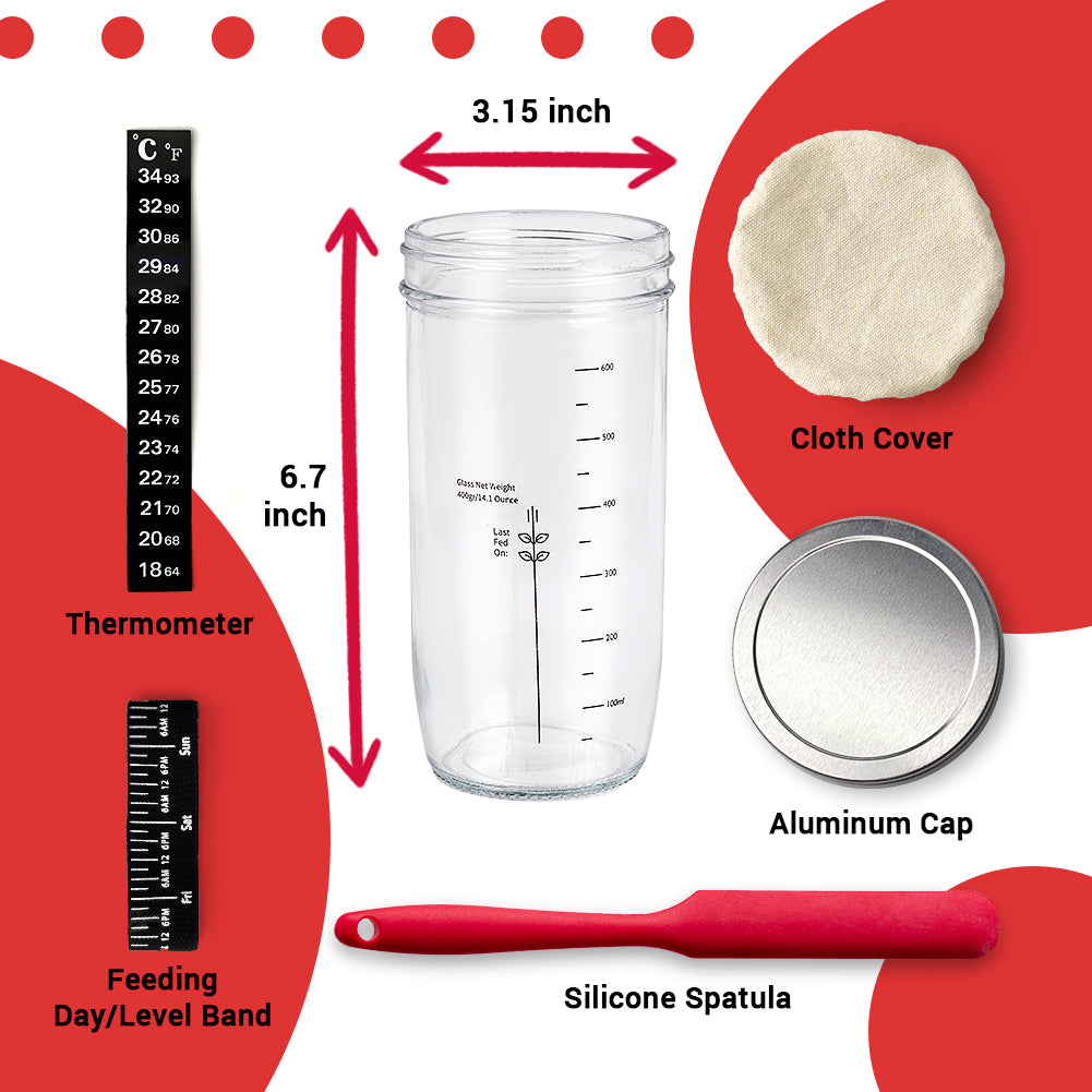 Combler 34oz Sourdough Starter Kit